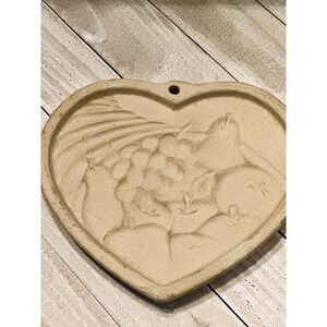 The Pampered Chef Heart of plenty Stoneware Mold 1995 USA